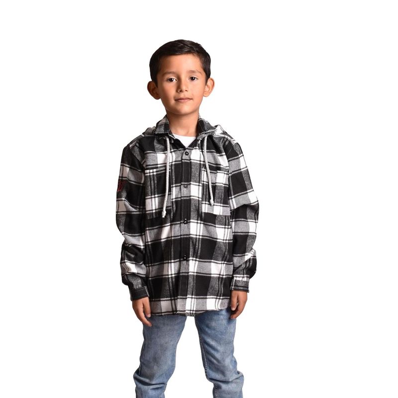 BIGBOYS - Camisa Leñador Negra Niño