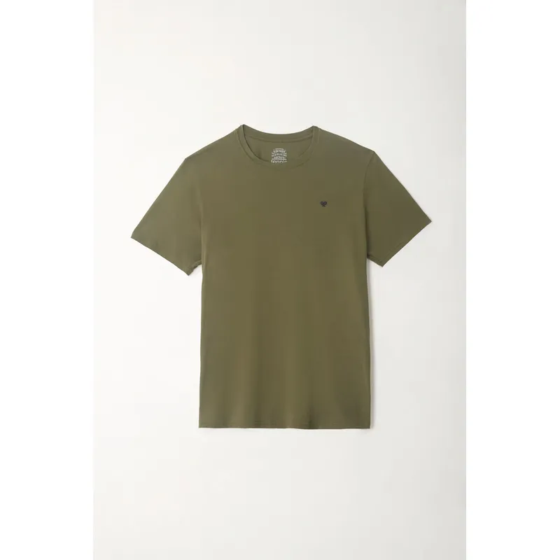 TENNIS - Camiseta verde cuello redondo para hombre