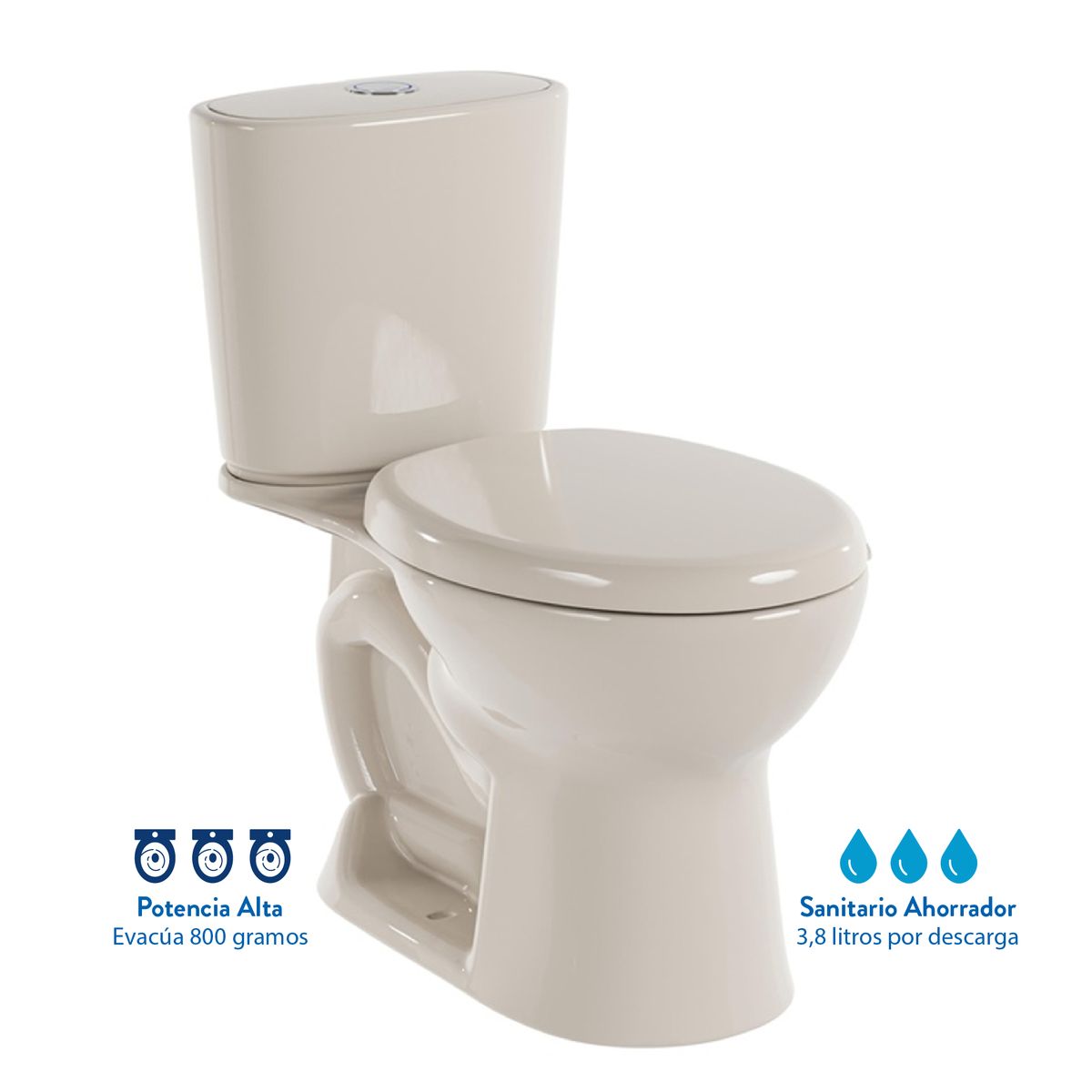 CORONA - Sanitario Aluvia Plus Redondo Bone