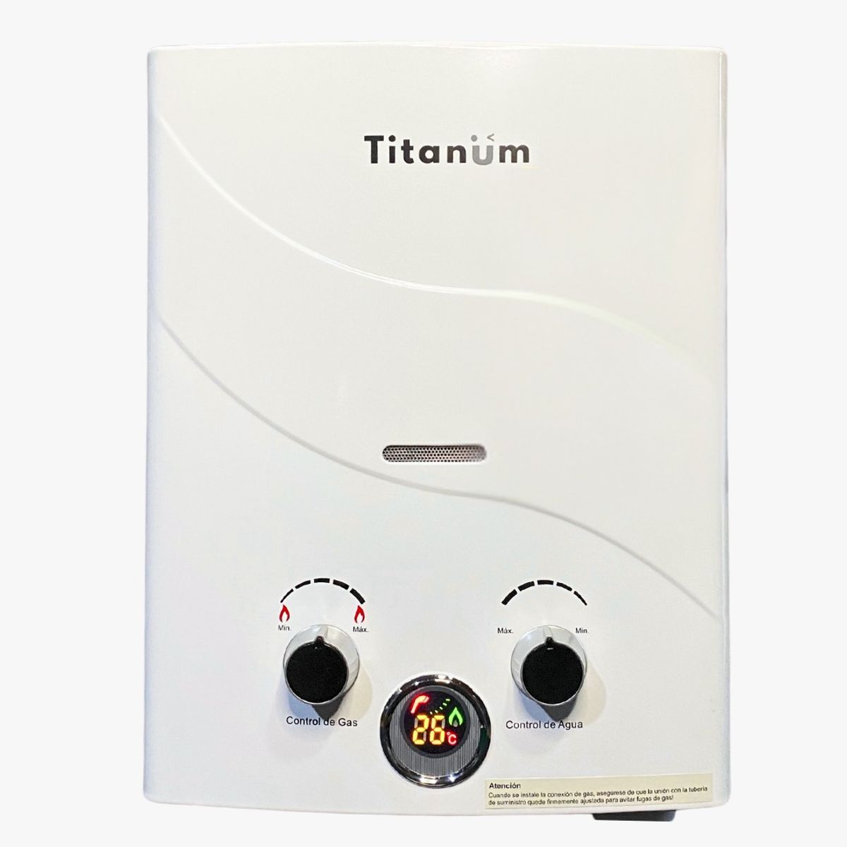 COLTITANUM - Calentador de Agua de Paso Gas Natural 5.5 Litros - Titanum