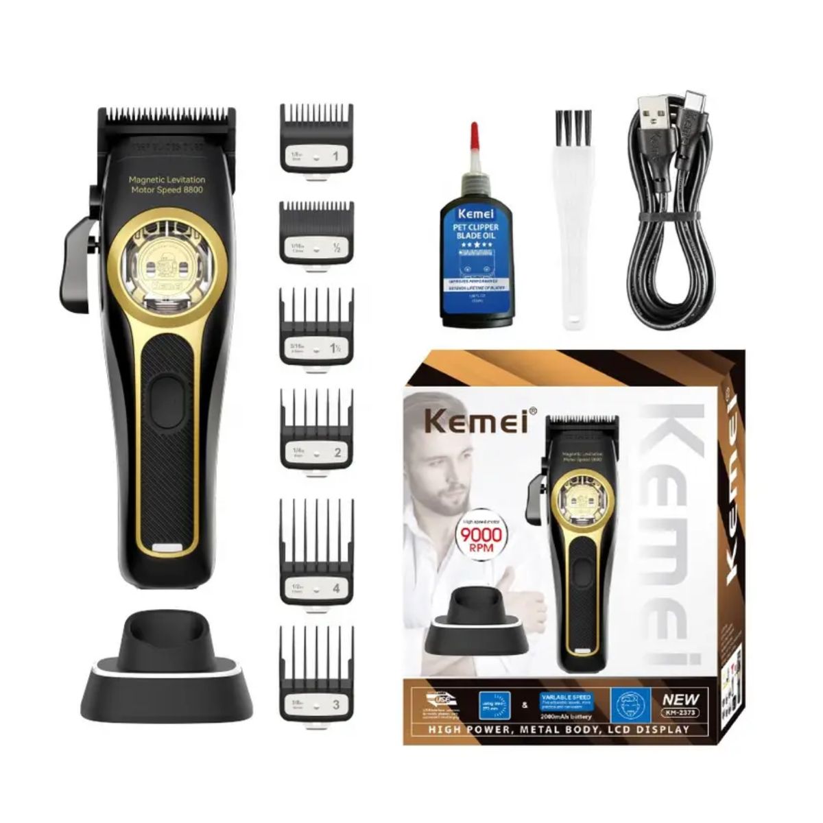 KEMEI - Maquina Profesional Kemei KM-2373