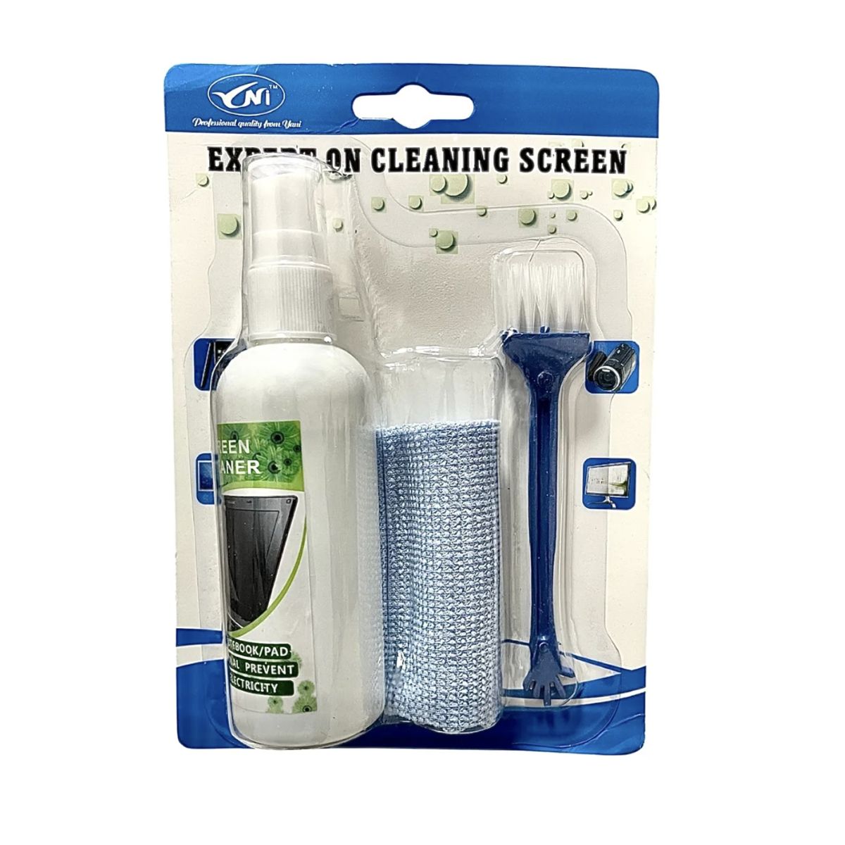 GENERICO - Kit De Limpieza 3 En 1 Para Portátil Tablet Camara Kcl-1005