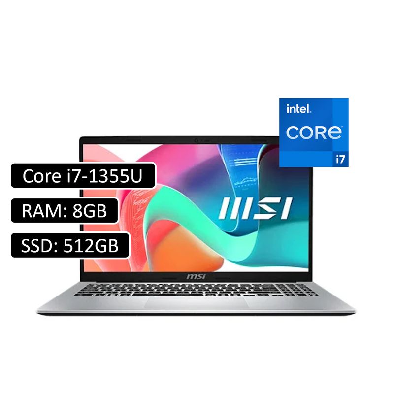 MSI - PORTATIL MSI MODERN 14 INTEL CORE I7-1355U RAM 8GB DDR4 SSD 512GB 14