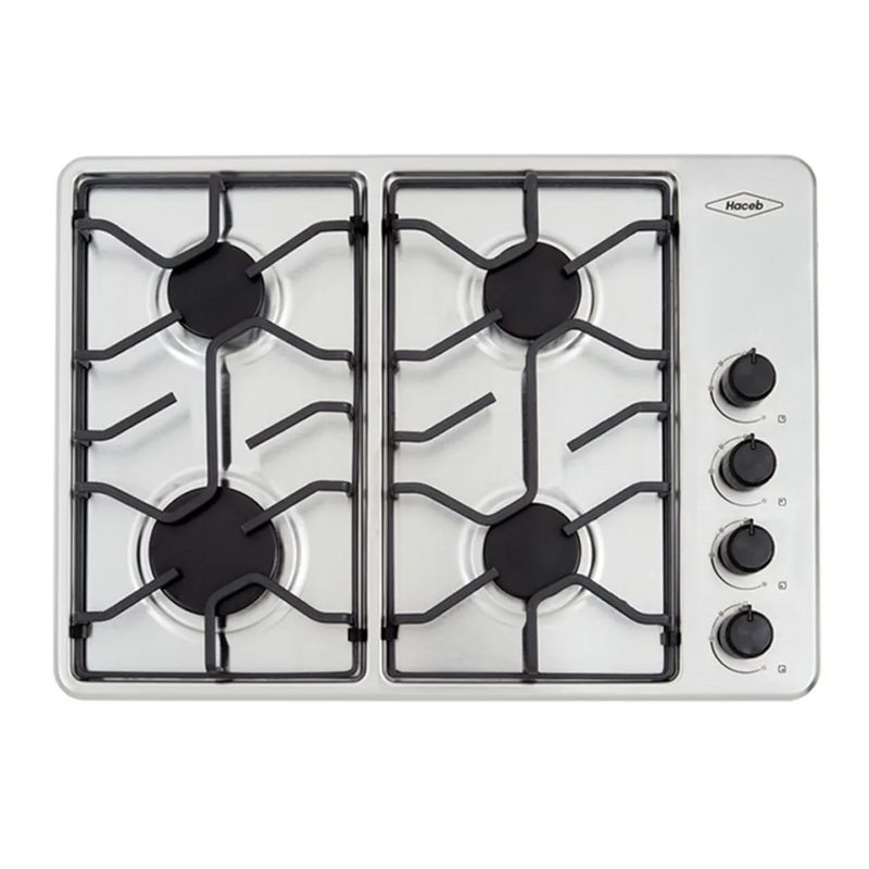 HACEB - Estufa De Empotrar Haceb Tofu Inox 60x43 Cm Gas Propano Color Gris