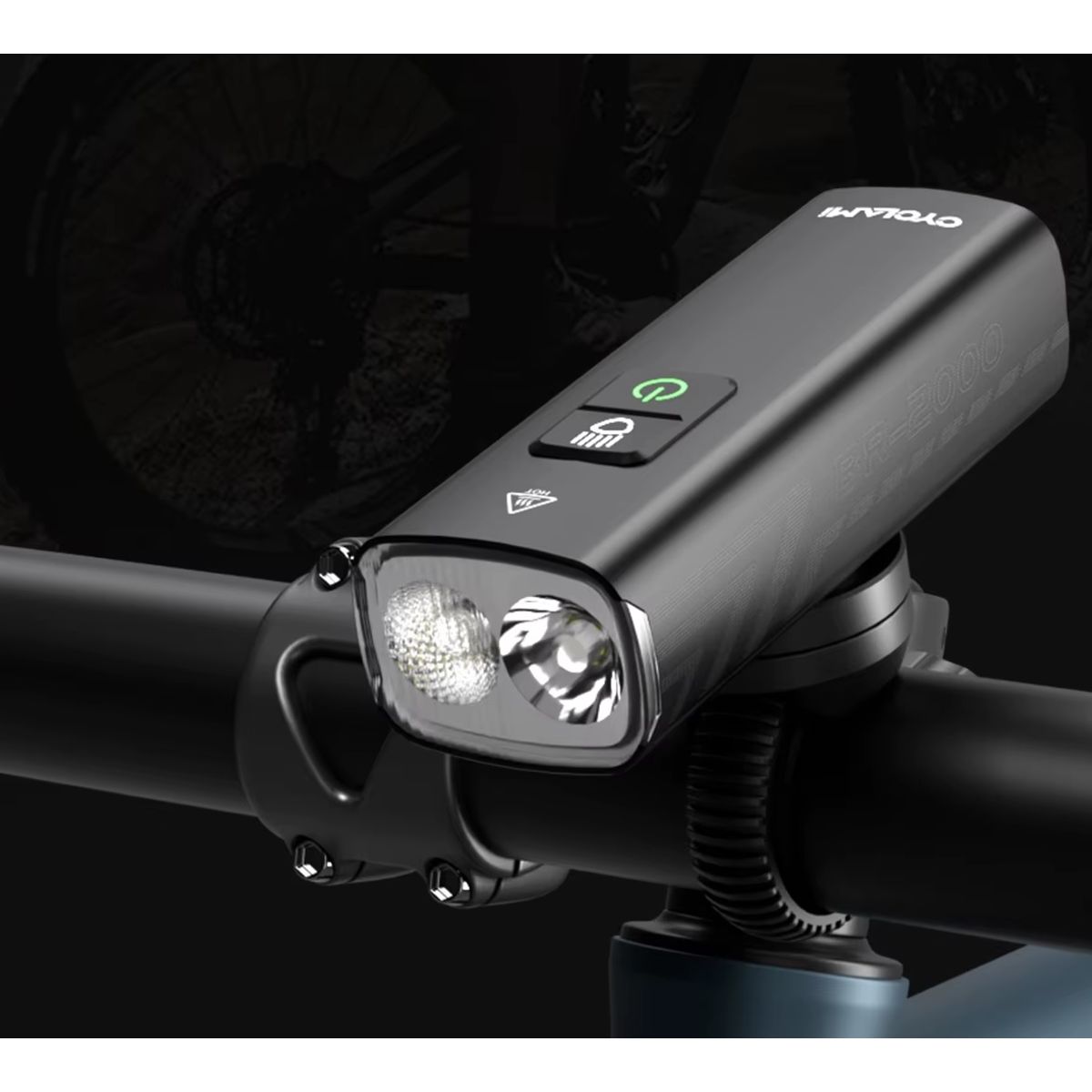 GENERICO - Linterna Recargable Bicicleta 2000 L Impermeable