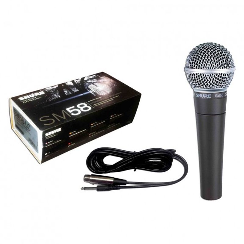 SHURE - Microfono Shure Sm58 Instrumental Alámbrico Con Estuche