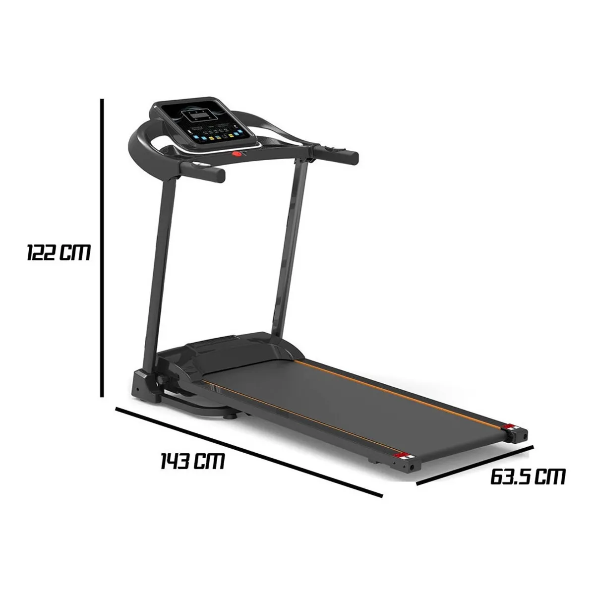 CENTURFIT - Caminadora Eléctrica Centurfit Gym Color Negro