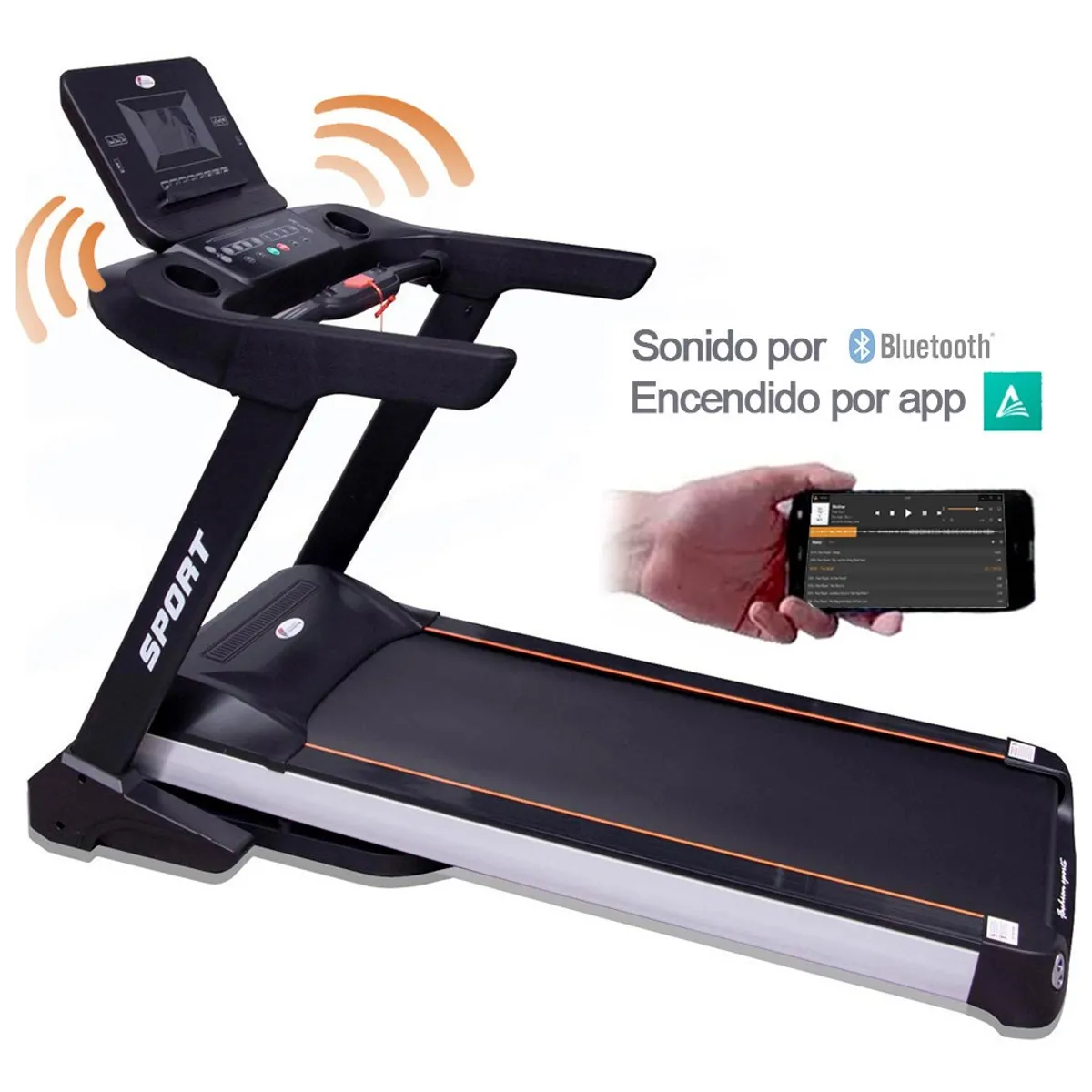 CENTURFIT - Caminadora Electrica Gimnasio Profesional  Color Negro..-