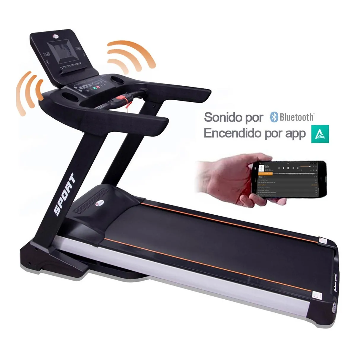 CENTURFIT - Caminadora Electrica Gimnasio Profesional  Color Negro..-