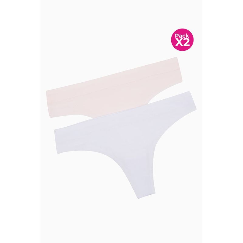 LILI PINK - Panty tipo brasilera paquete x2 en algodón
