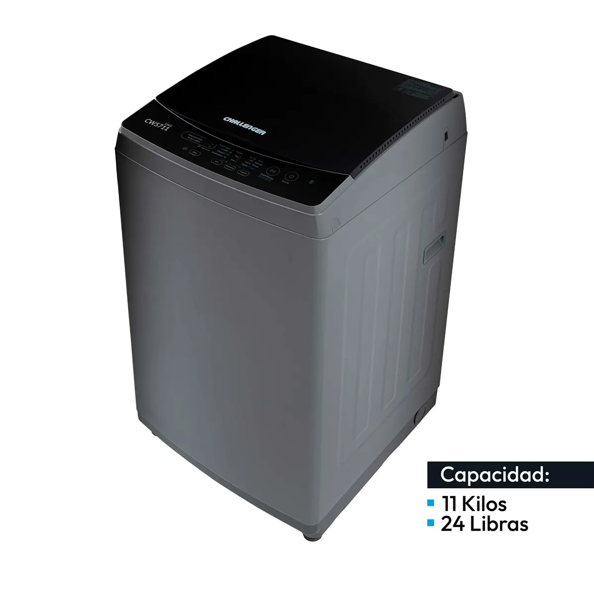 CHALLENGER - Lavadora Automatica Dark Gray Carga Superior 11kg Challenger