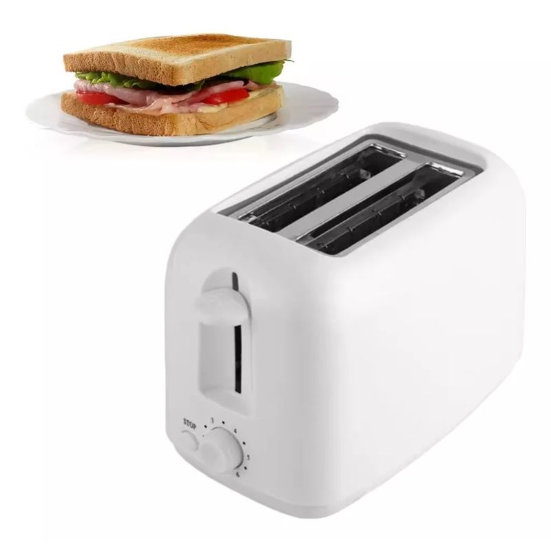 GENERICO - Tostadora De Pan 2 Puestos 700w 6 Niveles Tostado Ajustable