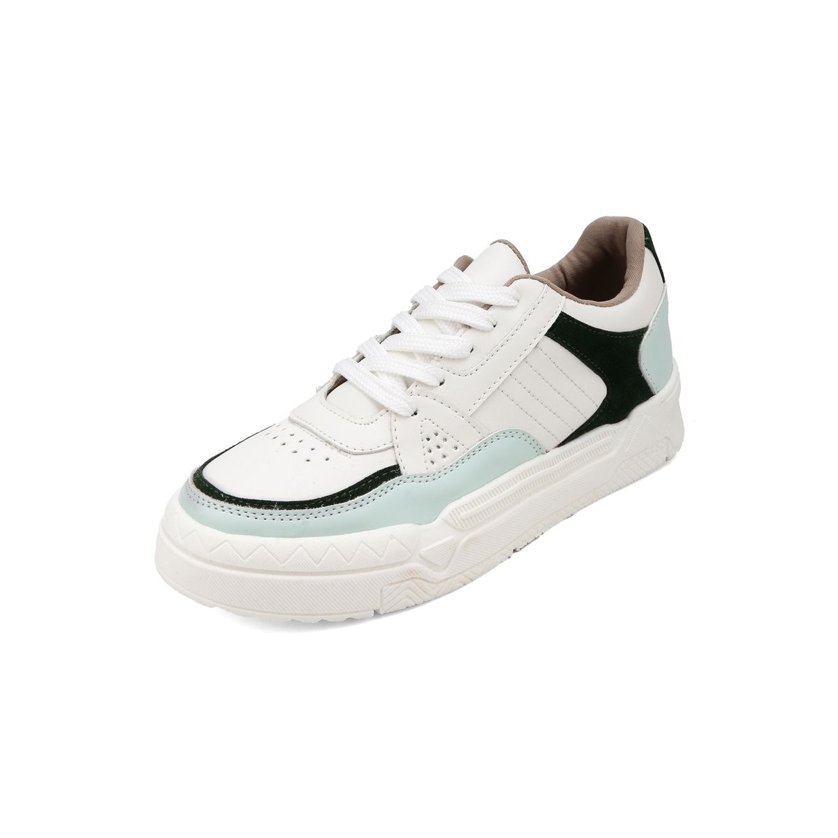SEVENTEEN - TENIS BLANCOS CON APLIQUES VERDES SEVENTEEN CARLA