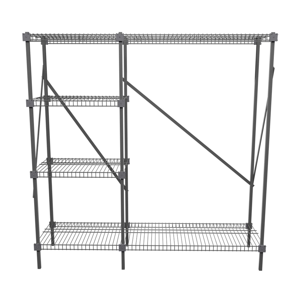 REJIPLAS - Modu Closet ganaespacio metalizado