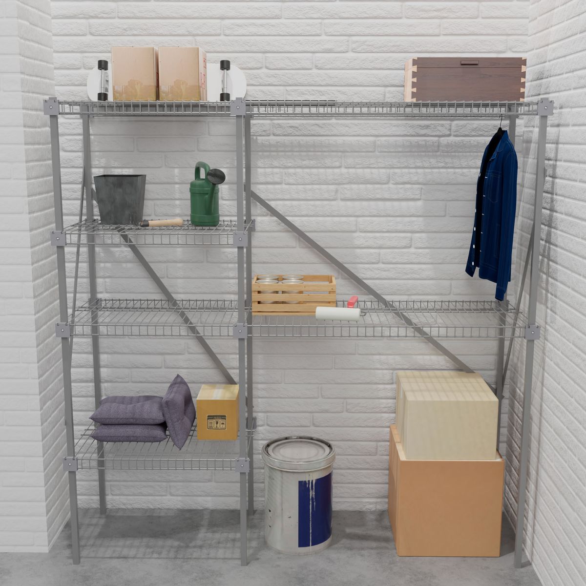 REJIPLAS - Modu Closet ganaespacio metalizado