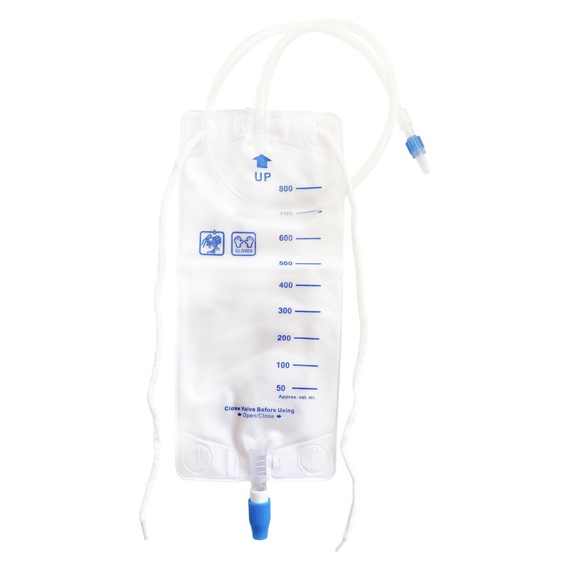 GENERICO - Bolsa De Drenaje Hospitalaria Rx Line 800ml Nefrostomía y Drenaje Biliar