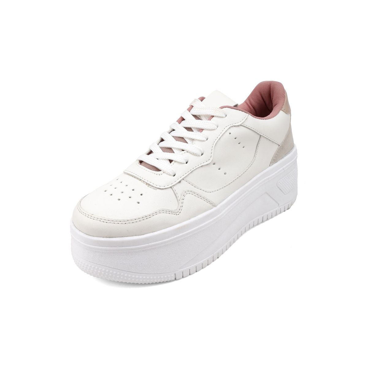 SEVENTEEN - TENIS BLANCOS CON CHULO ROSADO SEVENTEEN LESLIE