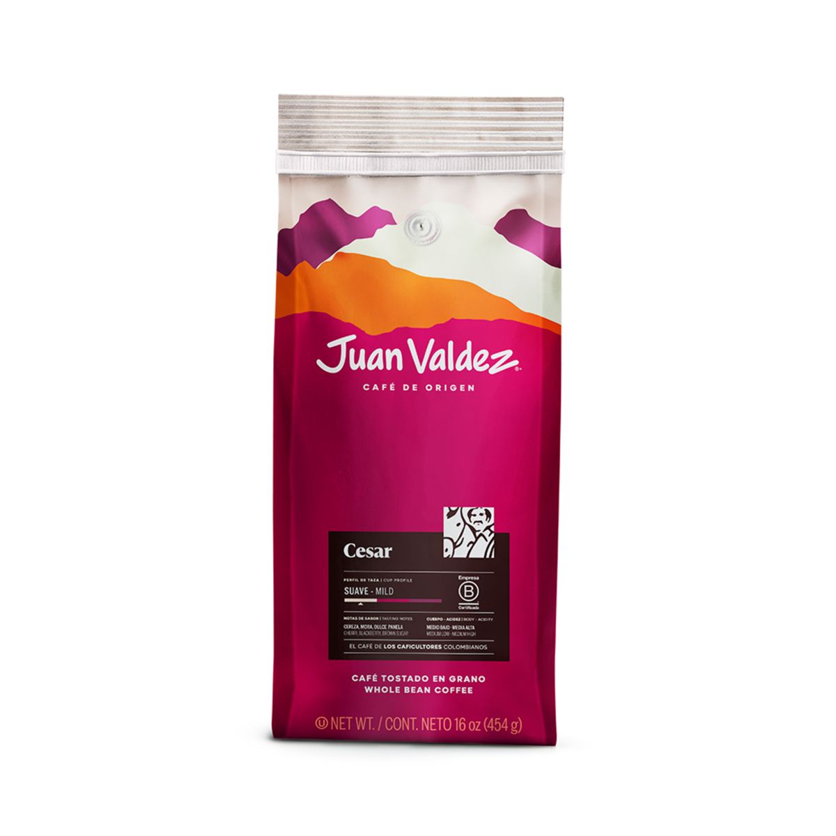 JUAN VALDEZ - Café Juan Valdez Origen Cesar Grano 454 gr