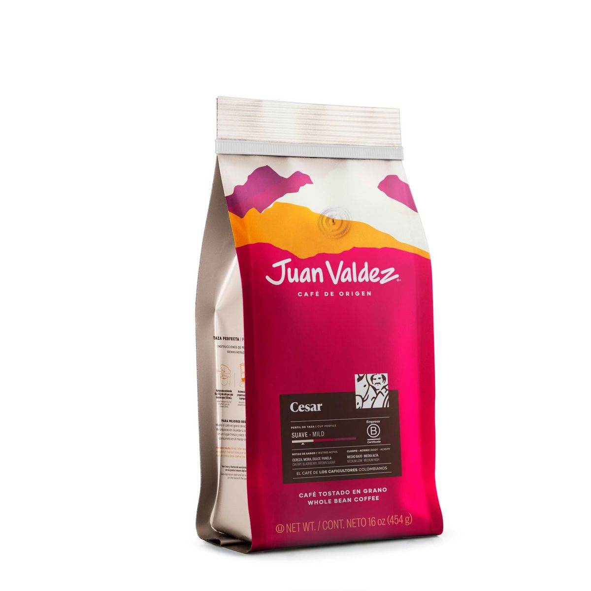 JUAN VALDEZ - Café Juan Valdez Origen Cesar Grano 454 gr