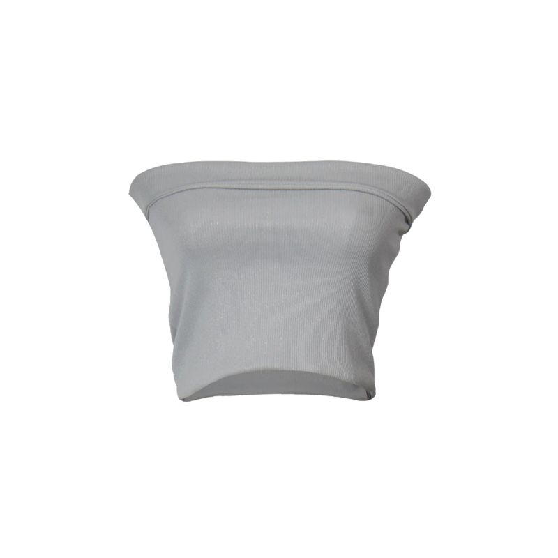 FIORY - Top Strapless  Mujer Plata Fiory 3312
