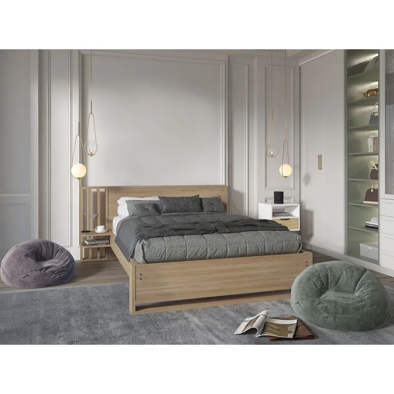 RTA MUEBLES - Cama Vance 1.40 Fresno Europeo CLF 11671 RTA