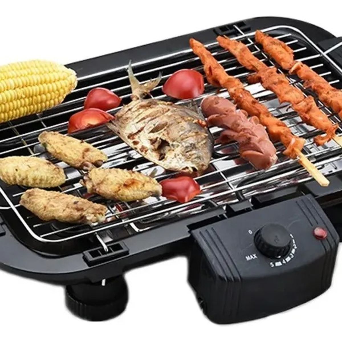 GENERICO - Parrilla Eléctrica Portátil Para Interiores Y Exteriores