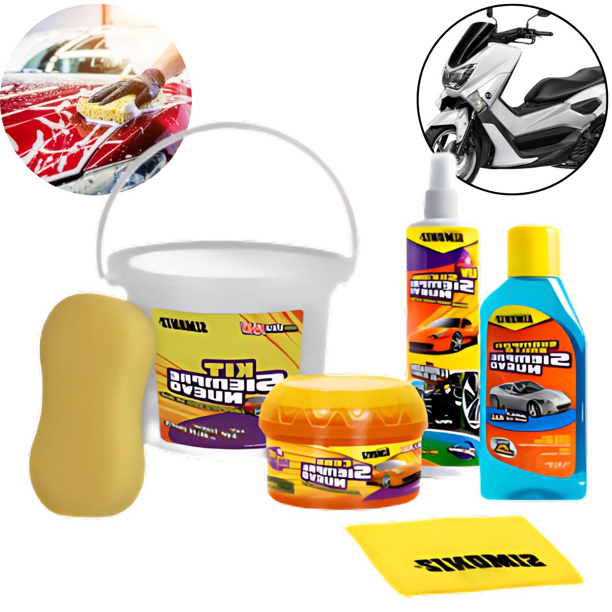 SIMONIZ - Kit Siempre Nuevo Simoniz 6 Productos Carros y Motos