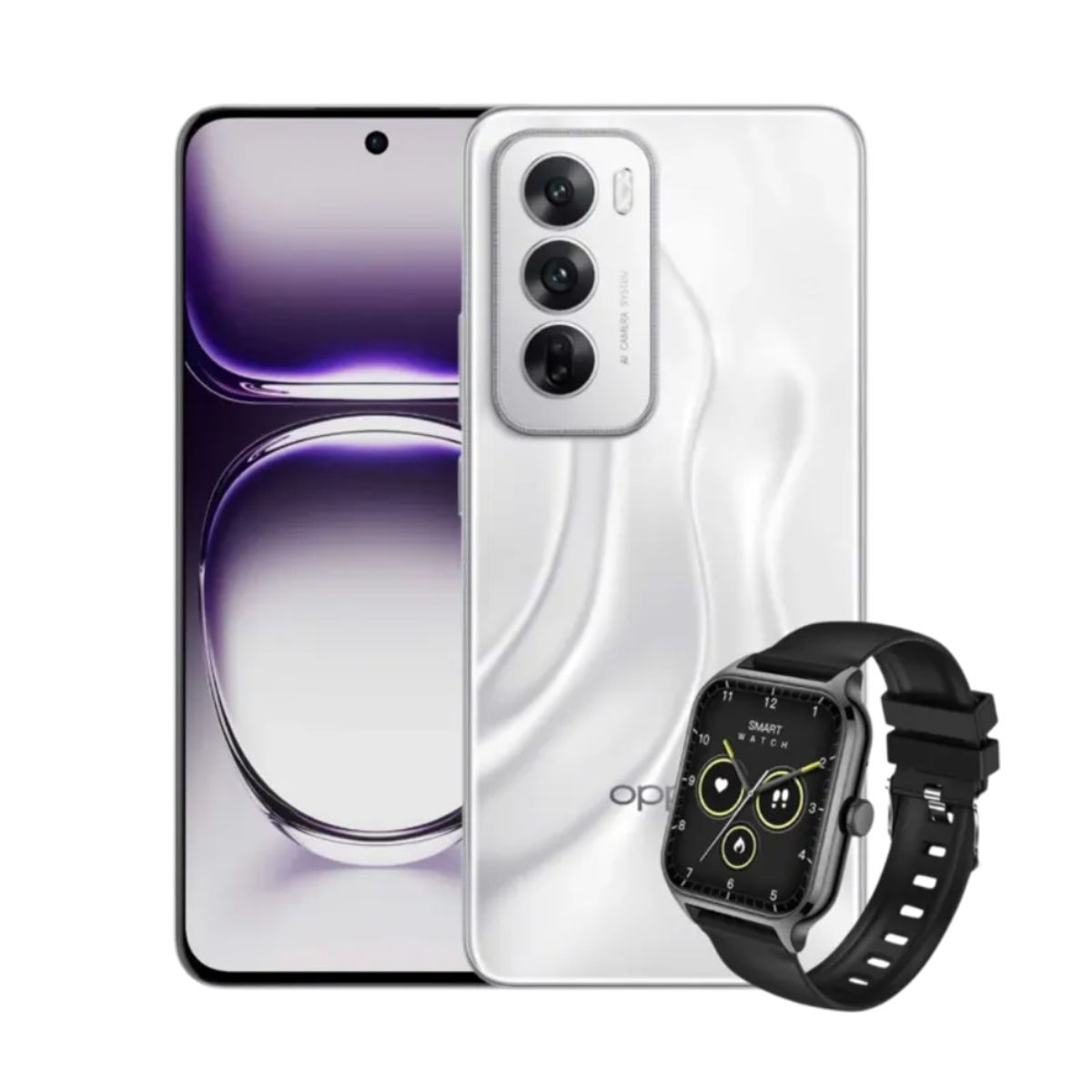 OPPO - Celular Oppo Reno 12 5G 512GB 12GB + Smartwatch – Gris