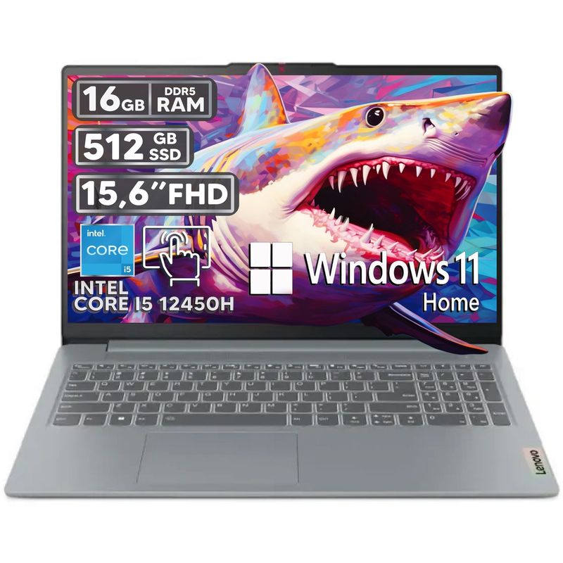 LENOVO - PORTATIL LENOVO SLIM 3 15IAH8 INTEL CORE i5-12450H 16GB RAM 512GB SSD WIN 11 HOME 15.6" FHD