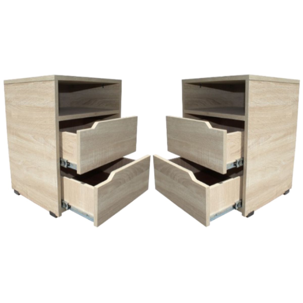 MAOS - Combo X2 Mesa De Noche  Nochero  Mesa Auxiliar