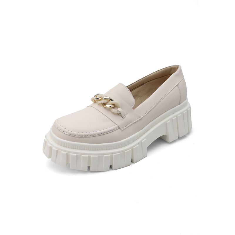 SEVENTEEN - MOCASIN HUESO CON HERRAJE DORADO SEVENTEEN DAELYN