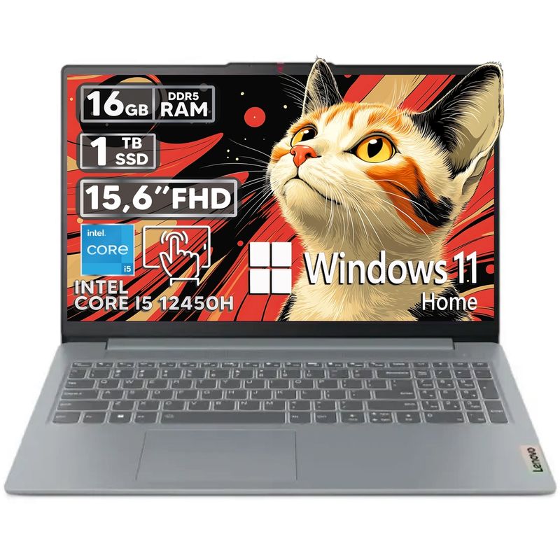 LENOVO - PORTATIL LENOVO SLIM 3 15IAH8 INTEL CORE i5-12450H 16GB RAM 1TB SSD WIN 11 HOME  15.6" FHD