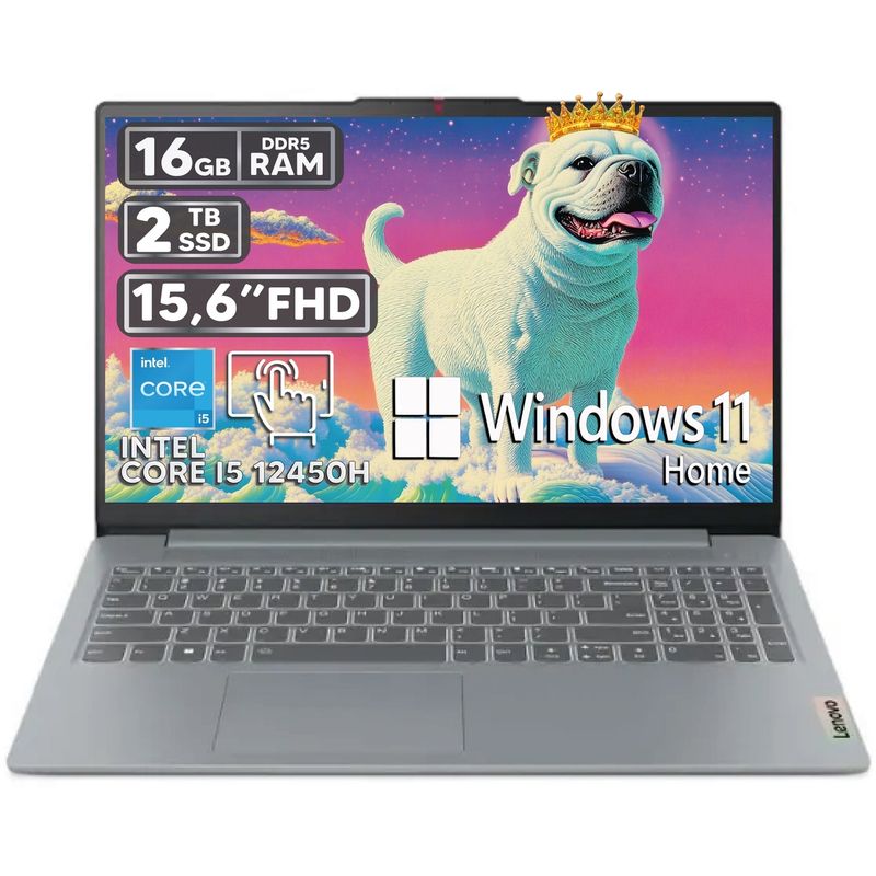 LENOVO - PORTATIL LENOVO SLIM 3 15IAH8 INTEL CORE i5-12450H 16GB RAM 2TB SSD WIN 11 HOME  15.6" FHD