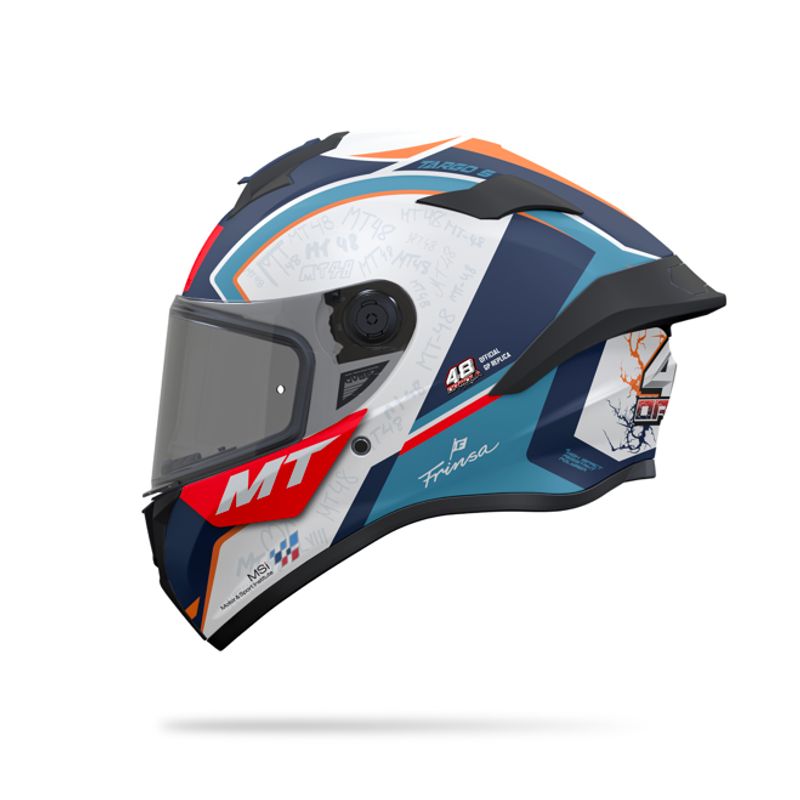 MT HELMETS - CASCO MT HELMETS TARGO S IVAN OTALORA 2024 A7 BRILLO TALLA S