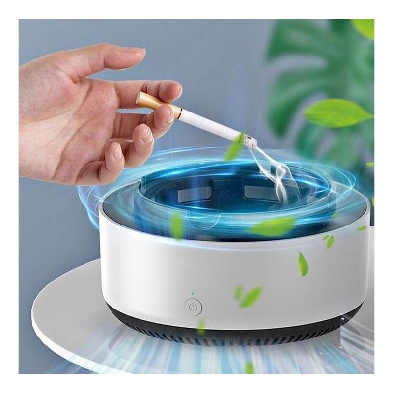 GENERICO - Cenicero Eléctrico Purificador De Aire Filtro Olor