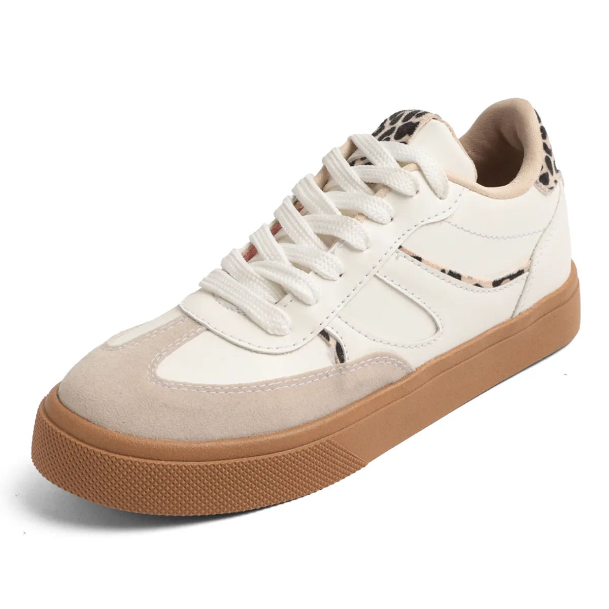 SEVENTEEN - DEPORTIVO BLANCO X ANIMAL PRINT CON SUELA COLOR CREPÈ SEVENTEEN LIZZIE