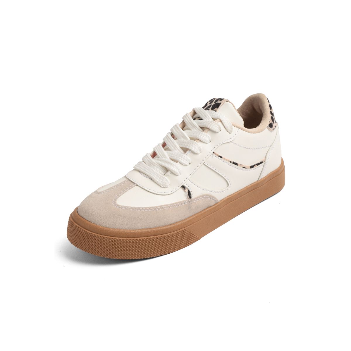 SEVENTEEN - DEPORTIVO BLANCO X ANIMAL PRINT CON SUELA COLOR CREPÈ SEVENTEEN LIZZIE