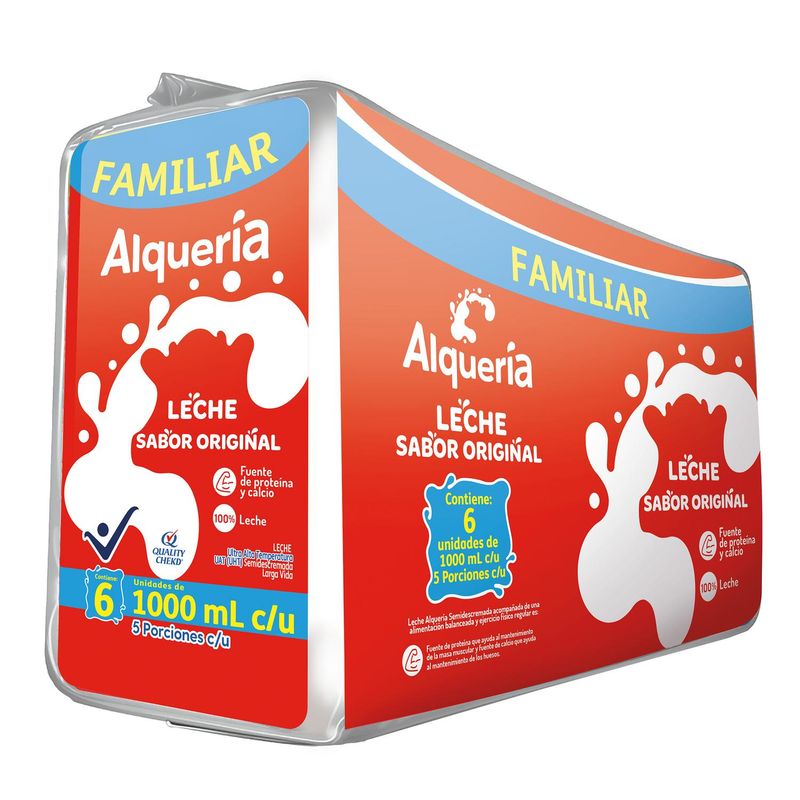 ALQUERIA - Leche Sabor Original Alqueria 1L x6unds