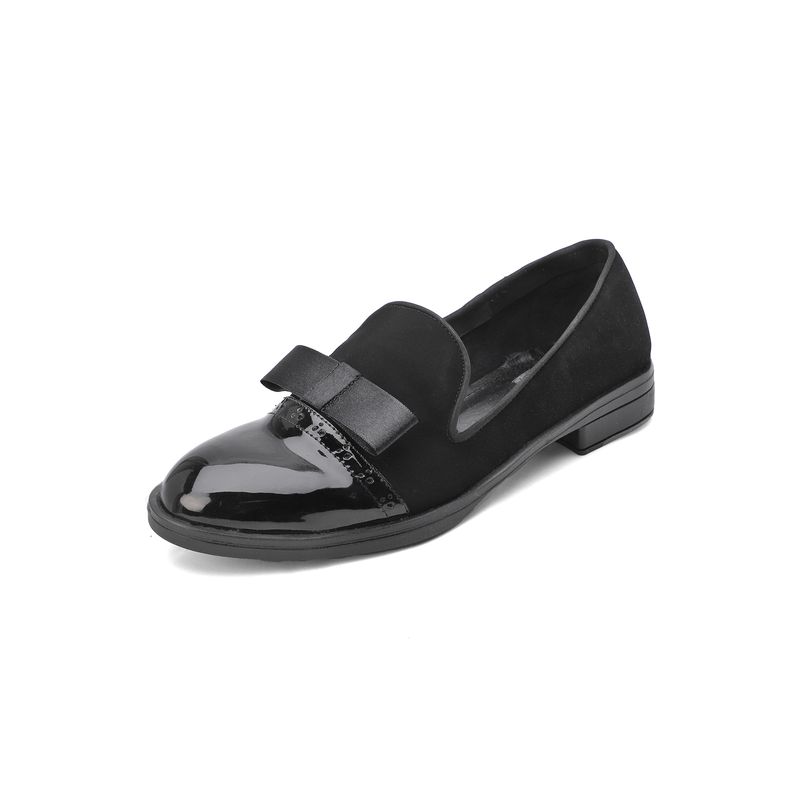 SEVENTEEN - ZAPATO DE GAMUZA NEGRA  BUILAR