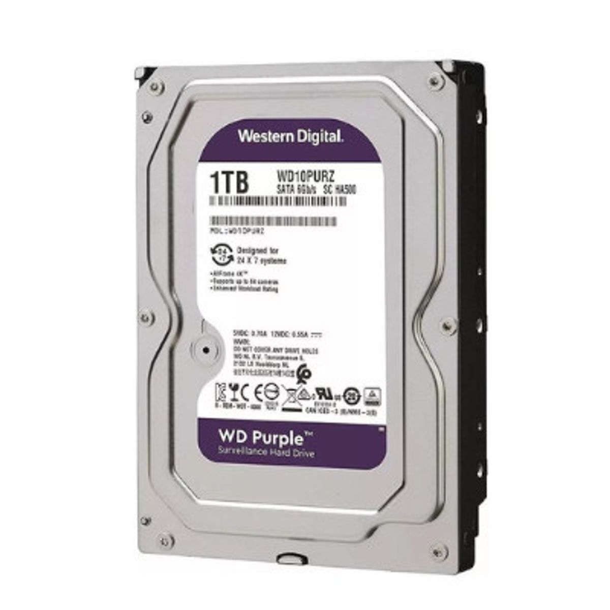 WESTERN DIGITAL - Disco Duro Interno WD Purple 1 TB  SATA 6 Gbs 35 para Vigilancia