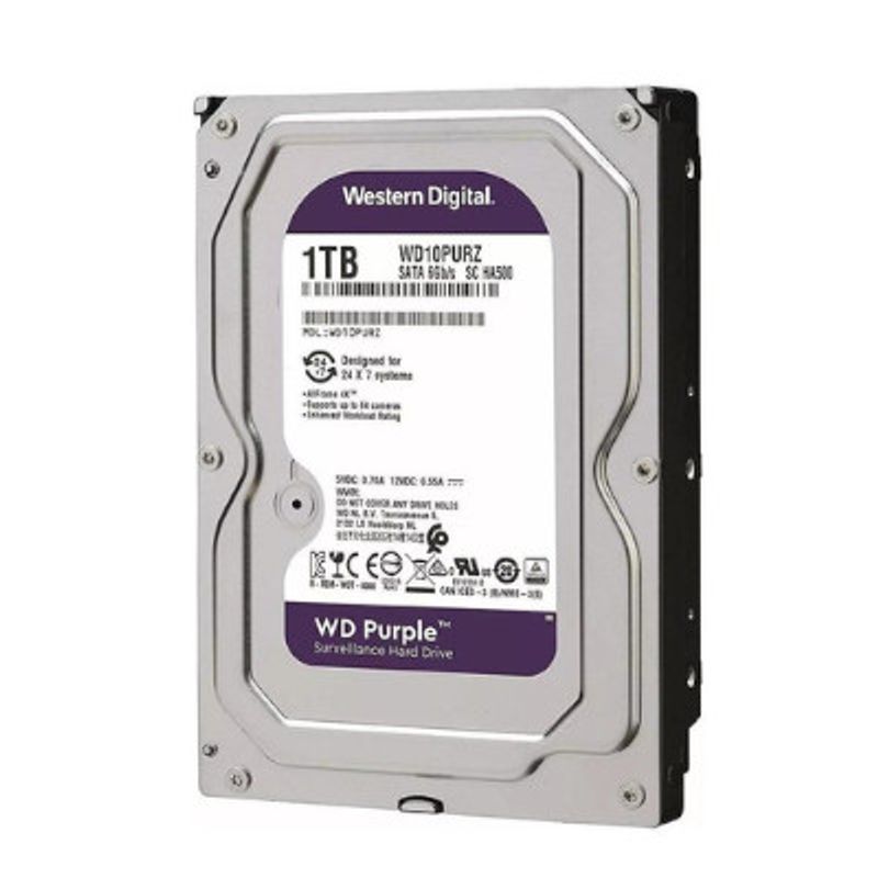 WESTERN DIGITAL - Disco Duro Interno WD Purple 1 TB  SATA 6 Gbs 35 para Vigilancia
