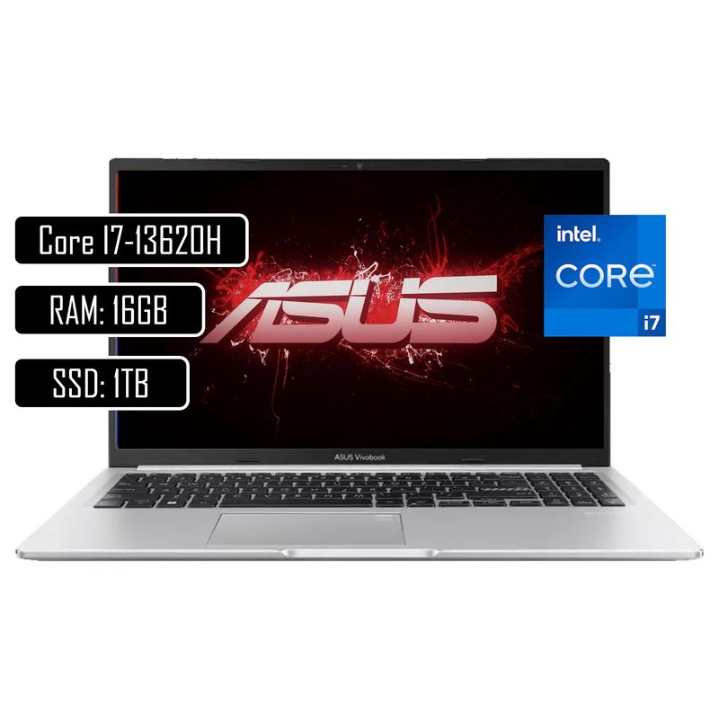 ASUS - PORTATIL ASUS VIVOBOOK  / INTEL CORE I7-13620H / 16GB RAM DDR4 / 1TB SSD M.2