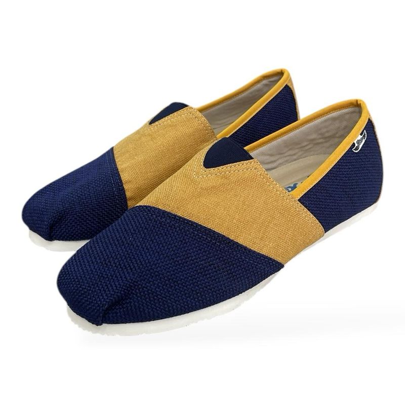 XIAN SHOES - alpargatas clasicas hombre azul mostaza azul A25