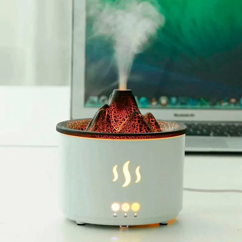 GENERICO - Humidificador Volcán 3D Difusor De Aroma  KP-6501