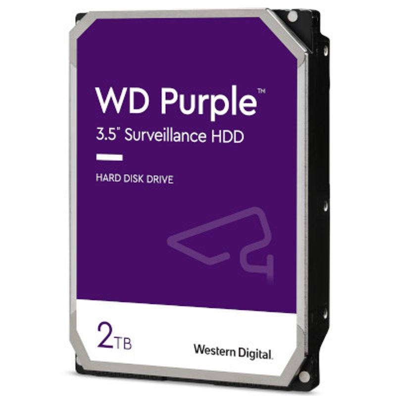 WESTERN DIGITAL - Disco Duro Interno WD Purple 2 TB  SATA 6 Gbs 35″ para Vigilancia