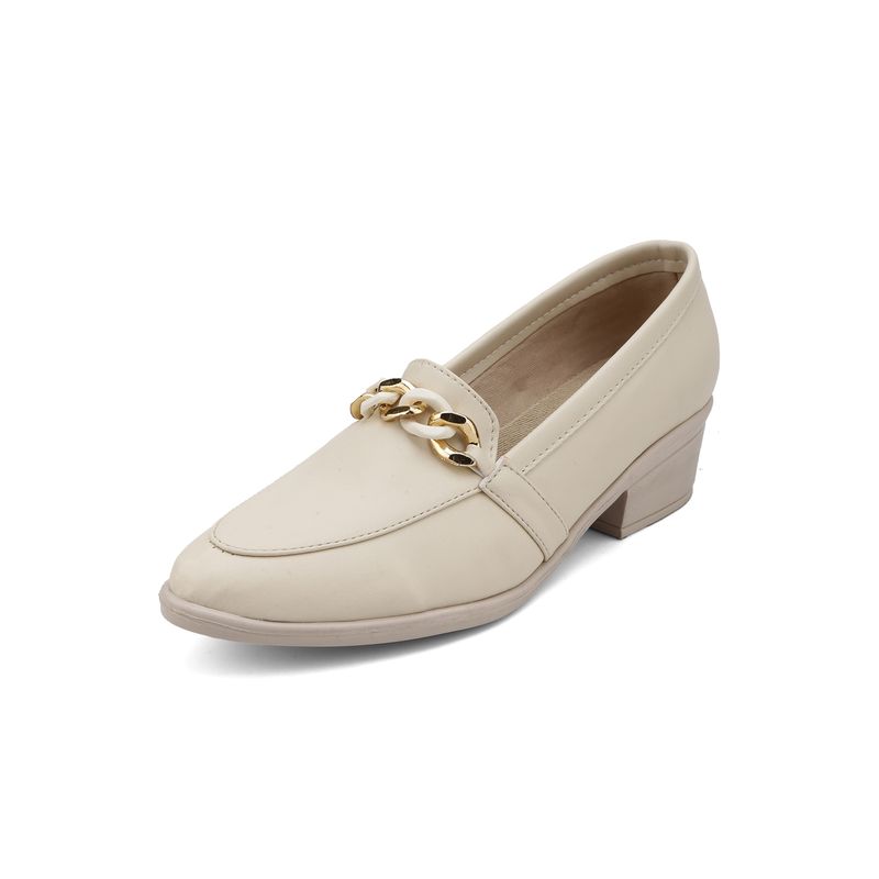 SEVENTEEN - ZAPATO BEIGE CON HERRAJE DORADO SEVENTEEN FABIANA