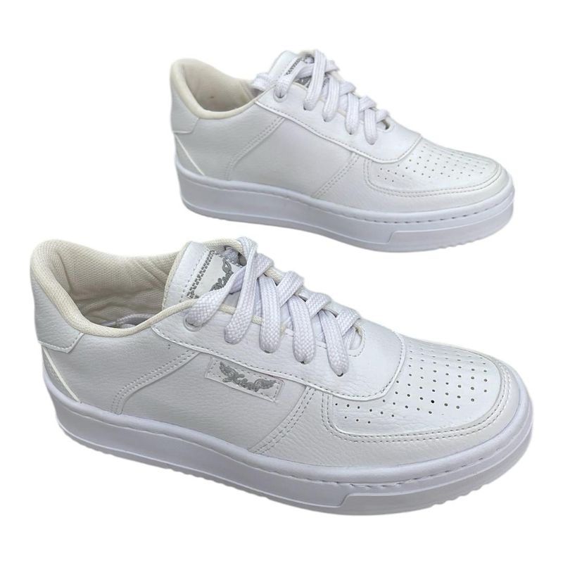 XIAN SHOES - mocasin cordones unisex blanco total nine25