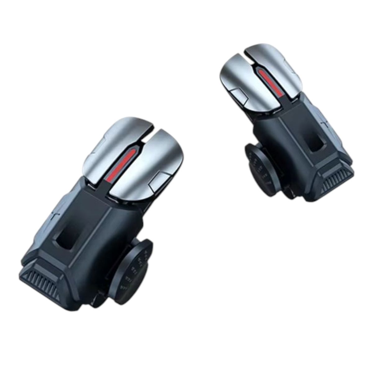 GENERICO - Gatillos Para Celular Gamepad G21 4 Clics + 2 Pares Dedales