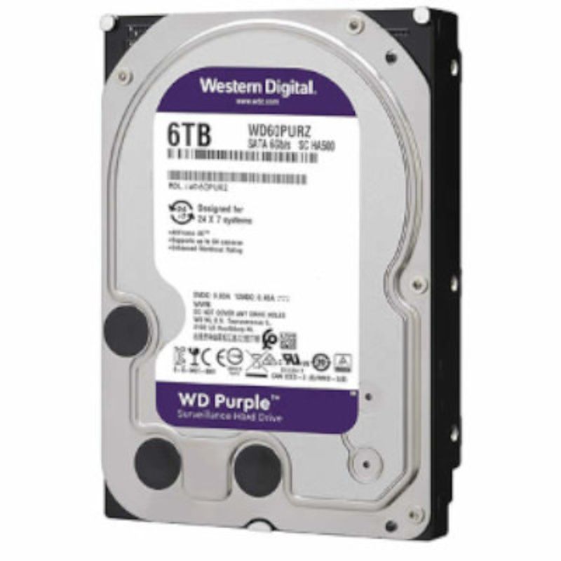 WESTERN DIGITAL - Disco Duro Interno WD Purple 8 TB  SATA 6 Gbs 35″ para Videovigilancia