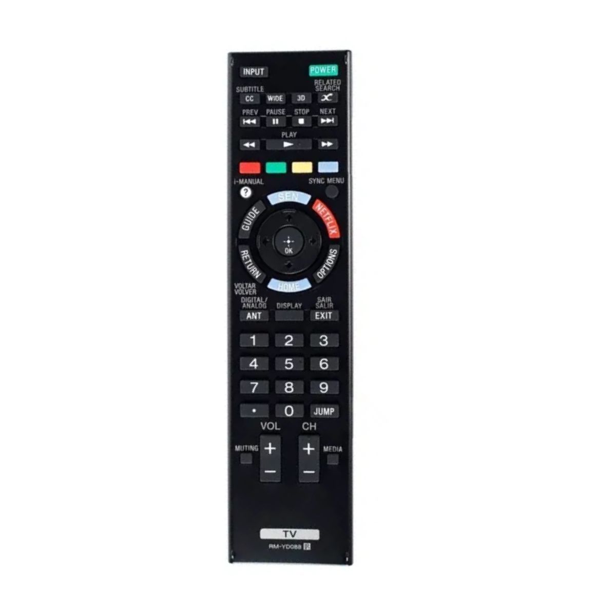 GENERICO - Control Remoto Para Televisor Sony Bravia Smart Rm-yd088